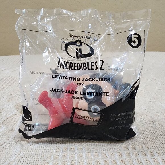 Disney Incredibles 2 LEVITATING JACK-JACK #5 NIP - 2018 McDonalds Happy Meal Toy - Picture 5 of 5